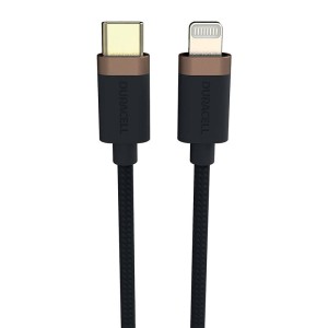 Kabel USB-C do Lightning Duracell 1m (czarny)