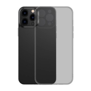 Etui Baseus Frosted Glass Case do iPhone 13 PRO (czarne)  + szkło hartowane