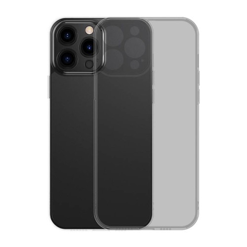 Etui Baseus Frosted Glass Case do iPhone 13 PRO (czarne)  + szkło hartowane