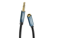 Przedłużacz audio UGREEN AV118 AUX jack 3,5 mm 2m Czarny