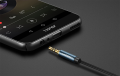 Przedłużacz audio UGREEN AV118 AUX jack 3,5 mm 2m Czarny