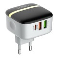 Ładowarka sieciowa LDNIO A3513Q 2USB, USB-C 32W + kabel Lightning