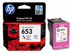 Oryginalny Tusz HP 653 Kolor 3YM74AE