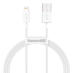 Kabel USB do Lightning Baseus Superior Series, 2.4A, 1m (biały)