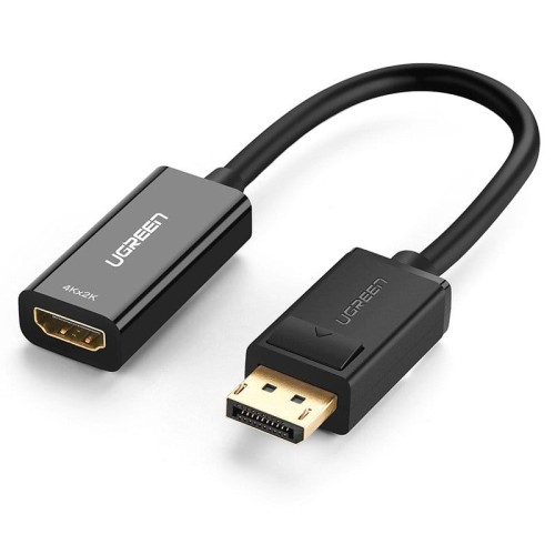 Adapter, kabel DisplayPort (męski)  - HDMI (żeński) UGREEN MM137, 4K (czarny)