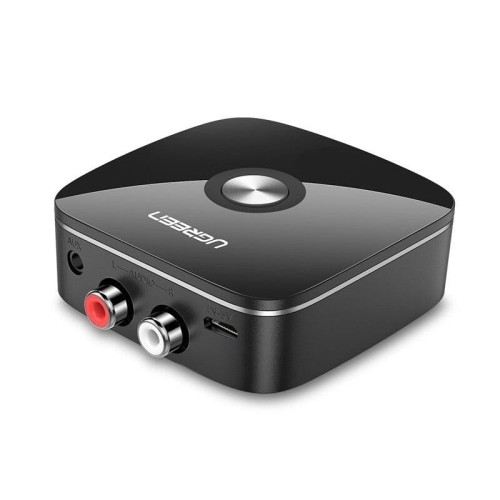 Adapter odbiornik Bluetooth 5.0 UGREEN 2x RCA, jack 3,5mm, aptX (czarny)