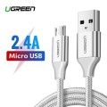 Kabel USB do Micro USB UGREEN	US290 QC 3.0 2.4A 2m (biały)