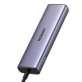 Adapter 1w6 UGREEN 	CM512 USB-C do 3x USB A 3.0, HDMI, RJ45, PD Converter