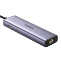Adapter 1w6 UGREEN 	CM512 USB-C do 3x USB A 3.0, HDMI, RJ45, PD Converter