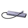 Adapter 1w6 UGREEN 	CM512 USB-C do 3x USB A 3.0, HDMI, RJ45, PD Converter