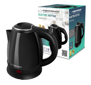 Czajnik Elektryczny ESPERANZA Parana 1.0 L Czarny EKK128K
