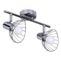 Activejet GIZEL Listwa Reflektorowa Podwójna Sufitowa Ścienna Chrom E14 do salonu AJE-GIZEL 2P