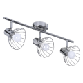 Activejet GIZEL Listwa Reflektorowa Potrójna Sufitowa Ścienna Chrom E14 do salonu AJE-GIZEL 3P