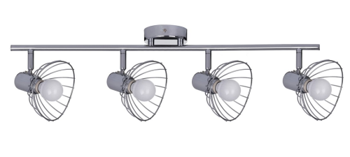 Activejet GIZEL Listwa Reflektorowa Poczwórna Sufitowa Ścienna Chrom E14 do salonu AJE-GIZEL 4P