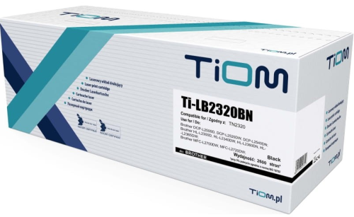 Toner Zamiennik Tiom do Brother 2320BN, TN2320 2600 str. Black Ti-LB2320BN