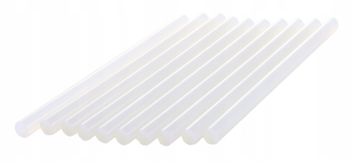Klej do pistoletu gruby 11mm x 250mm przezroczysty - 10 sztuk