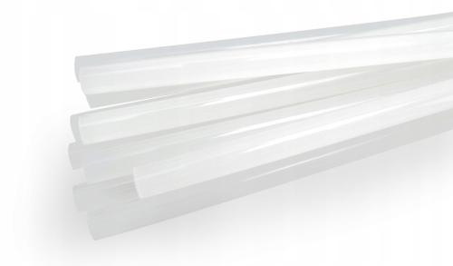 Klej do pistoletu cienki 7mm x 150mm przezroczysty - 10 sztuk