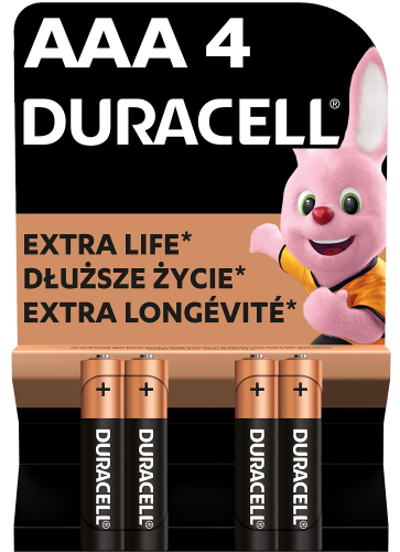 Bateria Duracell LR3 AAA Extra Life blister 4szt 5000394127326