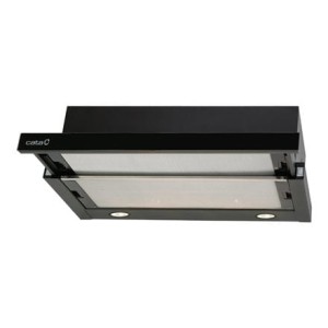 CATA | Kaptur | TF 2003 600 GBK | Klasa efektywności energetycznej C | Teleskopowy | Szerokość 60 cm | 390 m3/h | Sterowanie mechaniczne | Czarne szkło | LED