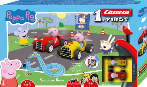 Tor First Peppa Pig Świnka Peppa Soapbox Race Wyścig 2,9m 63044 Carrera