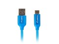 Kabel Lanberg CA-USBO-21CU-0010-BL (USB 2.0 typu A - USB typu C ; 1m; kolor niebieski)