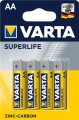 Zestaw baterii cynkowo-węglowe VARTA Superlife R6 AA (Zn-C; x 4)