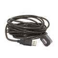 Kabel GEMBIRD UAE-01-10M (USB M - USB F; 10m; kolor czarny)
