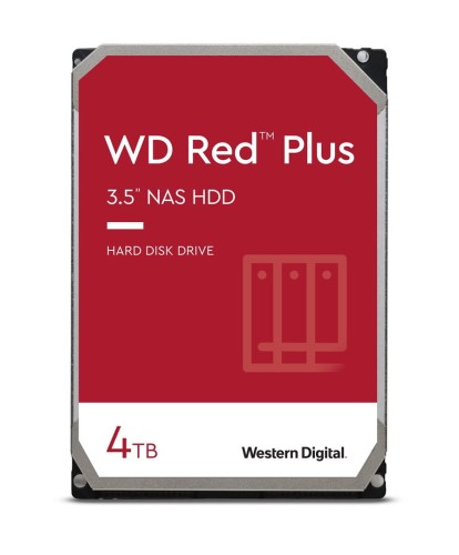 Dysk HDD WD Red Plus WD40EFPX (4 TB ; 3.5"; 256 MB)