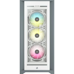 Korsarz | Inteligentna obudowa komputera ATX | 5000X RGB | Szyba boczna | Biały | Wieża środkowa | Zasilacz w zestawie Nie | Format ATX