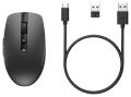 Mysz HP 710 Rechargeable Silent Mouse Black bezprzewodowa z akumulatorem czarna 6E6F2AA
