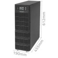 QOLTEC ZASILACZ AWARYJNY UPS 10KVA | 10000W | POWER FACTOR 1.0 | LCD | EPO | USB | ON-LINE