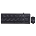 Zestaw klawiatura + mysz HP 150 Wired Mouse and Keyboard przewodowe czarne 240J7AA