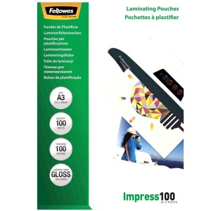 LAMINATOR POUCH GLOSSY A3 100 100PCS 5351205 FELLOWES