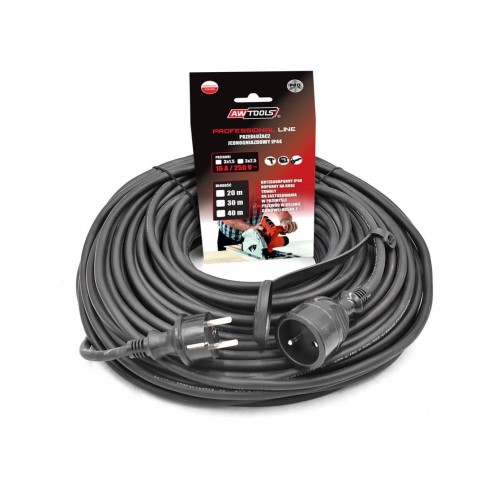 AWTOOLS PRZEDŁUŻACZ PROFESJONALNY 20m 3x1,5mm /IP44 16A/4000W