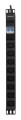 Qoltec Listwa zasilająca PDU antyprzeciążeniowa do RACK 19" | 1U | 10A | 8xIEC C13 | bezpiecznik C16 | 2m