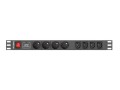 Listwa zasilająca Lanberg PDU-04E04I-0200-BK (2m; kolor czarny)