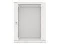 Szafa rack Lanberg WF01-6615-10S (15U; 769mm / 600mm / 600 mm; wisząca; Szklane; 19''; kolor szary)
