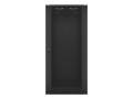 Szafa jednosekcyjna Lanberg WF01-6427-10B (27U; 1300mm / 600mm / 450 mm; wisząca; Szklane; 19''; kolor czarny)