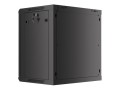 LANBERG SZAFA WISZĄCA RACK 19" 12U 600X450 DRZWI METALOWE CZARNA (FLAT PACK) WF01-6412-00B