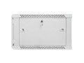 Szafa jednosekcyjna Lanberg WF01-6606-10S (6U; 368mm / 600mm / 600 mm; wisząca; Szklane; 19''; kolor szary)
