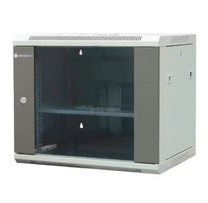 EmiterNet Szafa wiszaca niedzielona 19" 9U, drzwi blacha/szkło, 600×450×500mm szer./gł./wys.