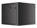 LANBERG SZAFA WISZĄCA RACK 19" 9U 600X600 DRZWI METALOWE CZARNA (FLAT PACK) WF01-6609-00B