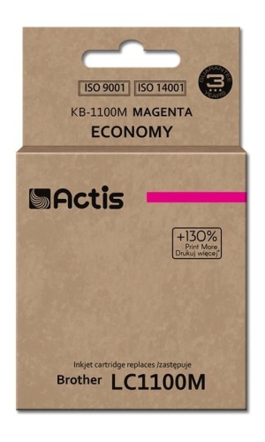 Actis KB-1100M Tusz (zamiennik Brother LC1100M/980M; Standard; 19 ml; czerwony)