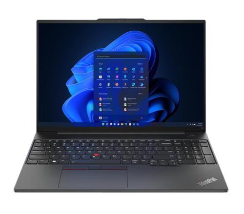 Lenovo ThinkPad E16 i5-1335U 16”WUXGA AG 16GB SSD512 IrisXe 80EUs TB4 Cam1080p BLK ALU 57Wh W11Pro 3Y OnSite