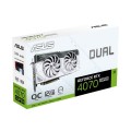 Asus Dual GeForce RTX 4070 SUPER White OC Edition 12GB GDDR6X | NVIDIA | 12 GB | GeForce RTX 4070 SUPER | Pamięć GDDR6X | Ilość portów HDMI 1 | Złącze PCI Express 4.0