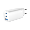 GEMBIRD SZYBKA ŁADOWARKA USB POWER DELIVERY USB TYPU C, 3X USB, 65 W, GAN BIAŁA