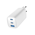 GEMBIRD SZYBKA ŁADOWARKA USB POWER DELIVERY USB TYPU C, 3X USB, 65 W, GAN BIAŁA