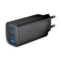 GEMBIRD SZYBKA ŁADOWARKA USB POWER DELIVERY USB TYPU C, 3X USB, 65 W, GAN CZARNA