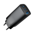 GEMBIRD SZYBKA ŁADOWARKA USB POWER DELIVERY USB TYPU C, 3X USB, 65 W, GAN CZARNA