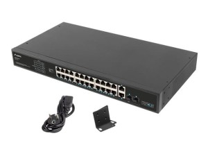 SWITCH LANBERG RSFE-24P-2C-360 24X 100MB POE+/2X COMBO RACK 19" GIGABIT ETHERNET 360W V2
